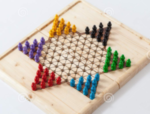 Chinese checker game piece